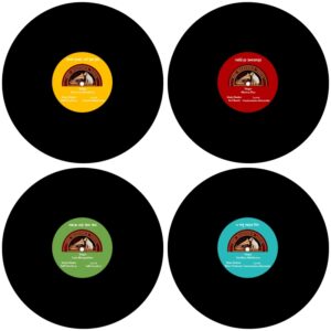 Vinyl Record Style Coasters