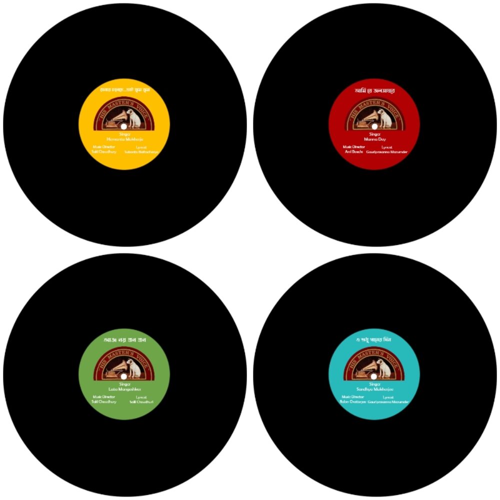 Vinyl Record Style Coasters