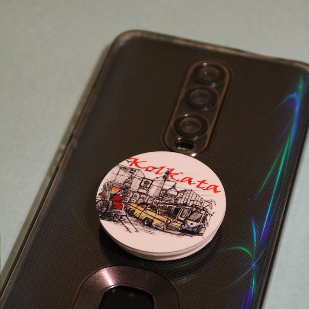 Kolkata Sketch Pop Socket